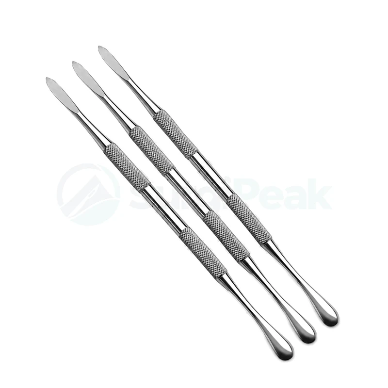 3 Dental Elevators 3mm Curved Set