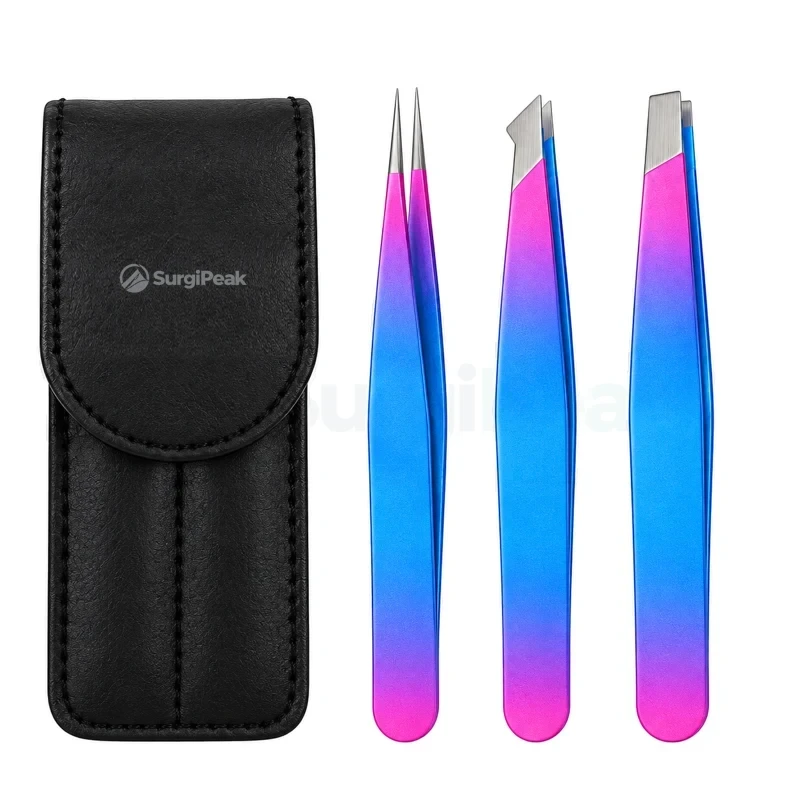 3 Eyebrow Tweezers Set