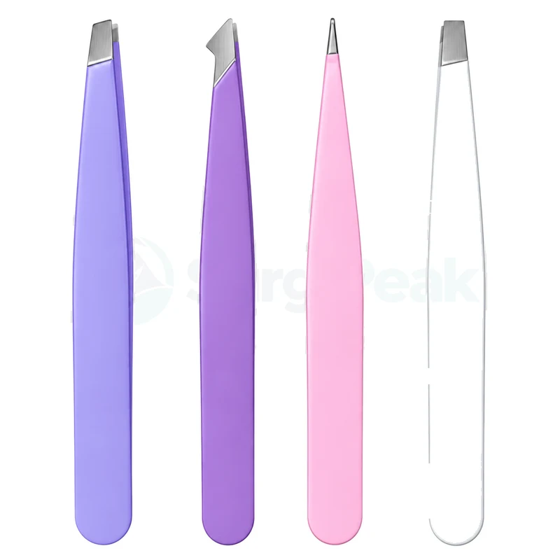 4PCS Eyebrow & Face Tweezer Set