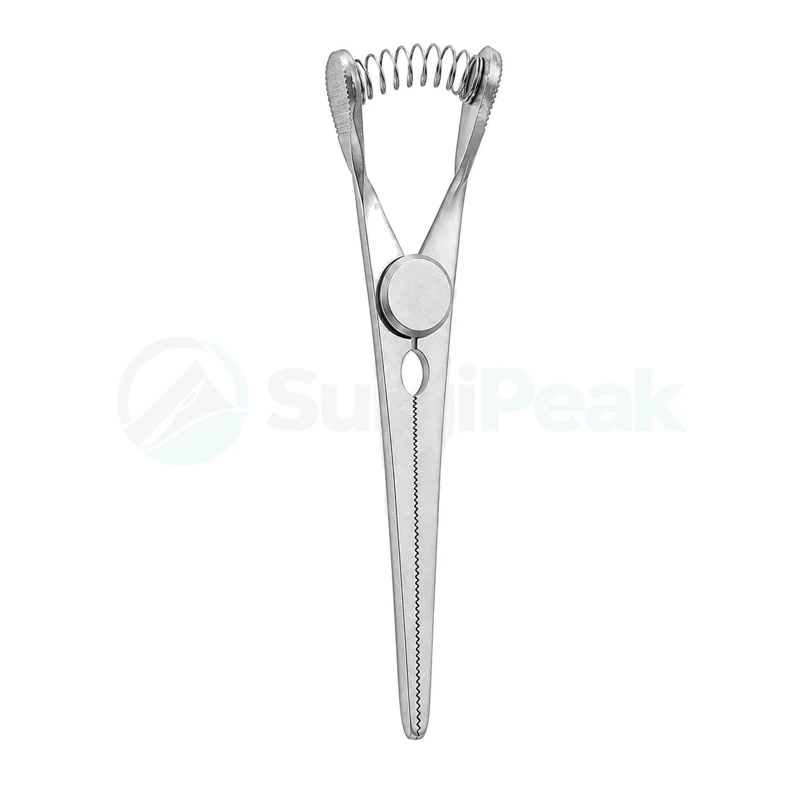 Bulldog Shunt Clamp Angled Titanium 11.5 cm