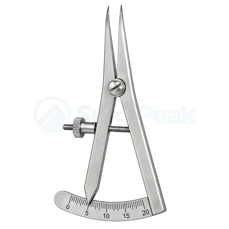 Castroviejo Caliper 3½″ Curved 0–20mm