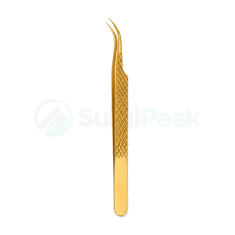 Gold Curved Eyelash Tweezers
