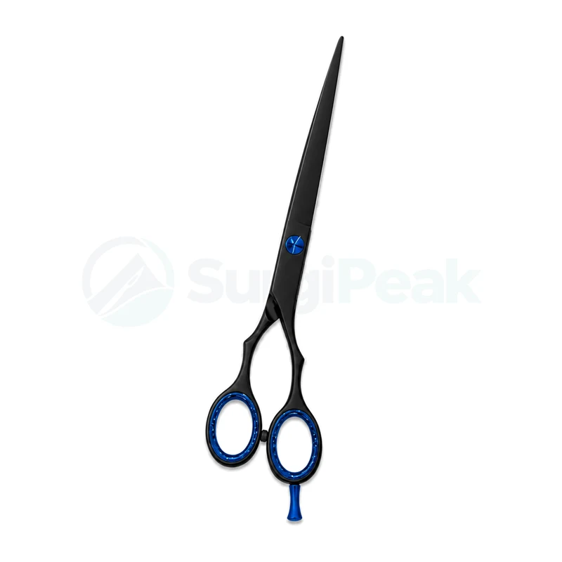 Professional Black & Blue Barber Shears 6.5 Inch (16.5 cm)