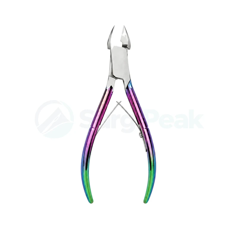 Professional Rainbow Stainless Steel Cuticle Nipper 12 cm