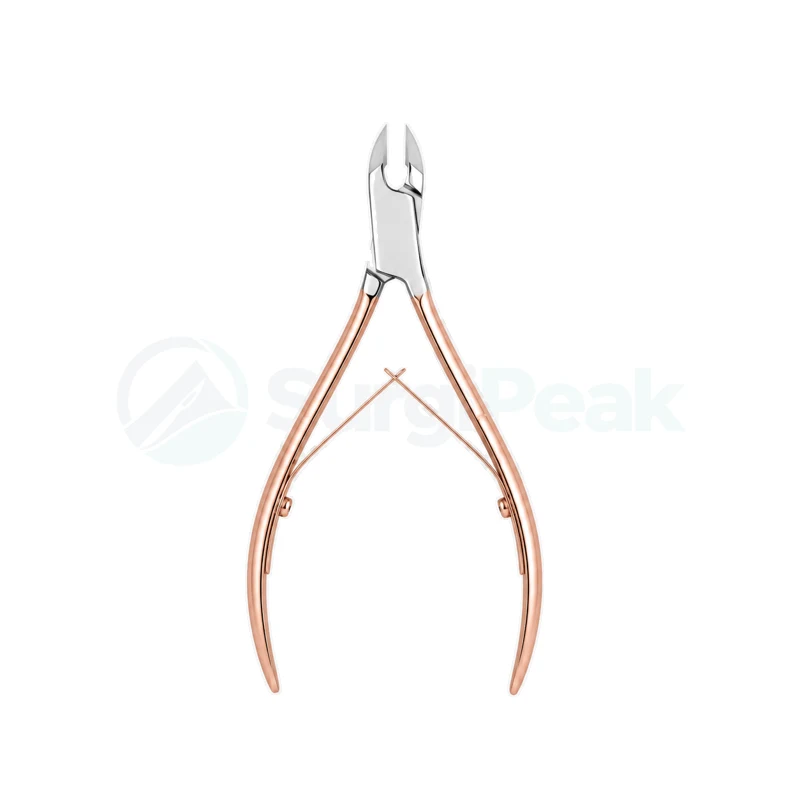 Professional Rose Gold Stainless Steel Cuticle Nipper Cutter