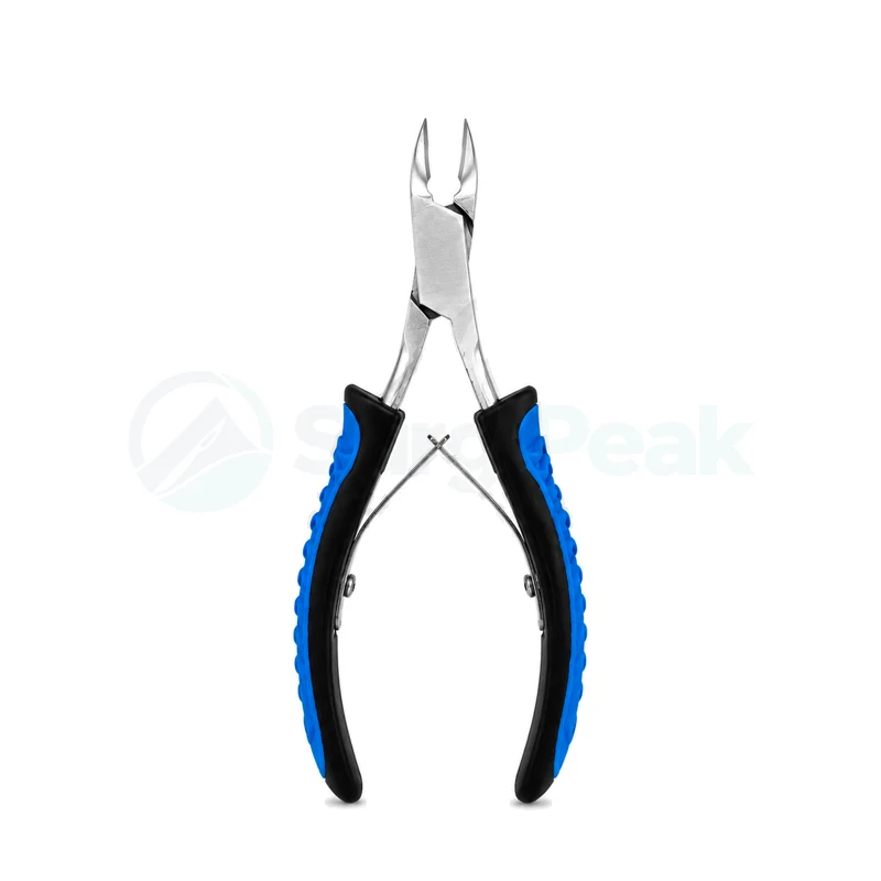 Professional Stainless Steel Cuticle Cutter Non-Slip Nail Nippers 10.5 cm