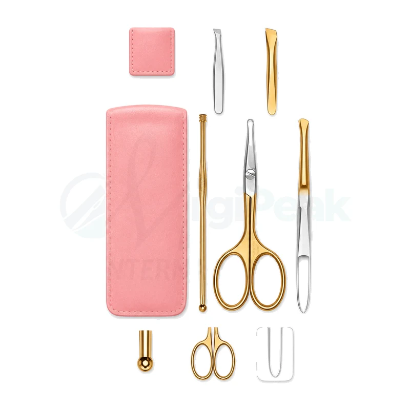 Professional Stainless Steel Eyebrow Tweezer Set