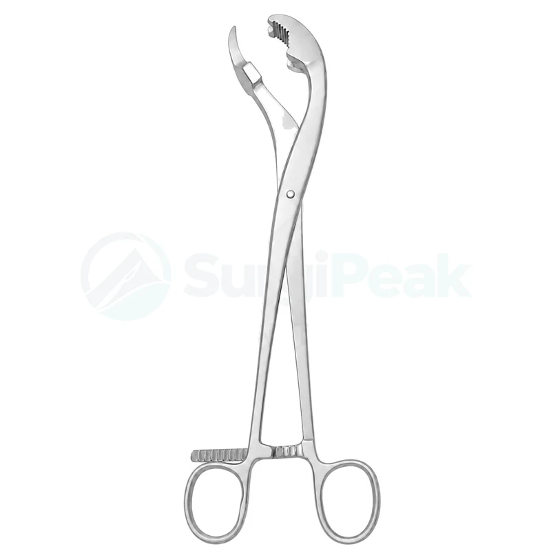 Verbrugge Bone Holding Forceps 10.5" Curved